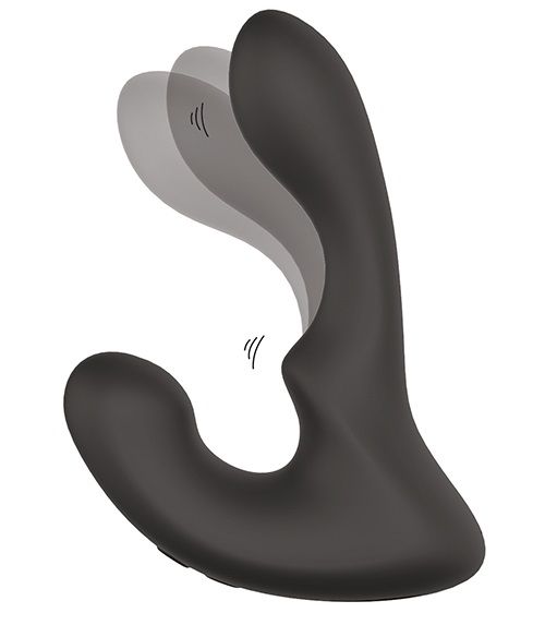 Чёрный массажер простаты с 2 моторами BOOTY ROCKER - Dream Toys - в Ногинске купить с доставкой