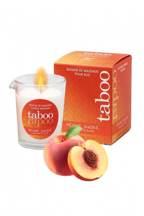 Массажное аромамасло с афродизиаками для женщин RUF Taboo Peche sucre - 60 гр. - RUF - купить с доставкой в Ногинске
