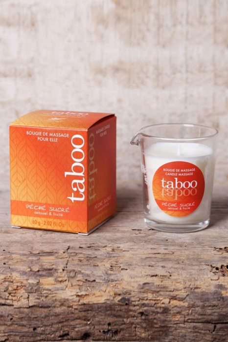 Массажное аромамасло с афродизиаками для женщин RUF Taboo Peche sucre - 60 гр. - RUF - купить с доставкой в Ногинске