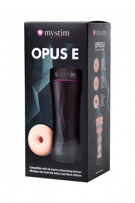 Мастурбатор-анус Opus E Donut с возможностью подключения электростимуляции - MyStim - купить с доставкой в Ногинске
