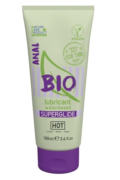 Интимный увлажняющий анальный гель BIO SuperGlide - 100 мл. - HOT - купить с доставкой в Ногинске
