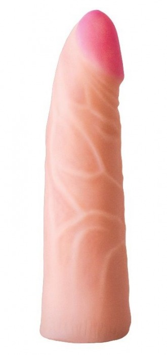 Фаллическая насадка на трусики харнесс - 17,5 см. - LOVETOY (А-Полимер) - купить с доставкой в Ногинске
