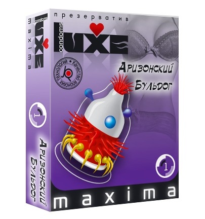 Презерватив LUXE Maxima  Аризонский Бульдог  - 1 шт. - Luxe - купить с доставкой в Ногинске