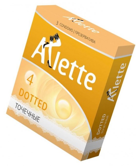 Презервативы Arlette Dotted с точечной текстурой - 3 шт. - Arlette - купить с доставкой в Ногинске