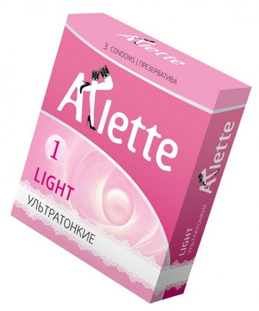 Ультратонкие презервативы Arlette Light - 3 шт. - Arlette - купить с доставкой в Ногинске