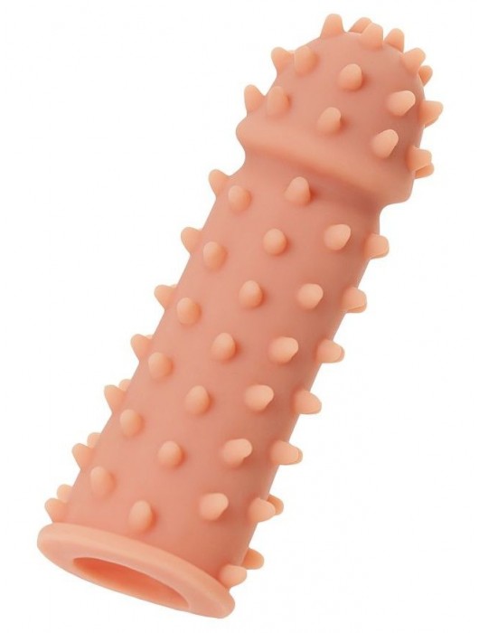 Телесная реалистичная насадка KOKOS Extreme Sleeve 03 с дополнительной стимуляцией - 12,7 см. - KOKOS - в Ногинске купить с доставкой
