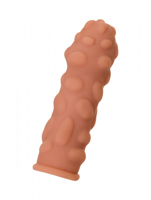 Телесная реалистичная насадка KOKOS Extreme Sleeve 11 с дополнительной стимуляцией - 12,7 см. - KOKOS - в Ногинске купить с доставкой