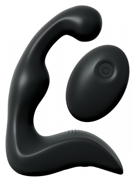 Черный вибромассажер простаты с пультом ДУ Control P-Spot Pro - Pipedream - в Ногинске купить с доставкой