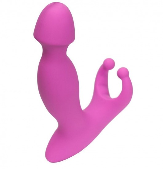 Розовый стимулятор простаты с усиками - 15 см. - 4sexdreaM - в Ногинске купить с доставкой
