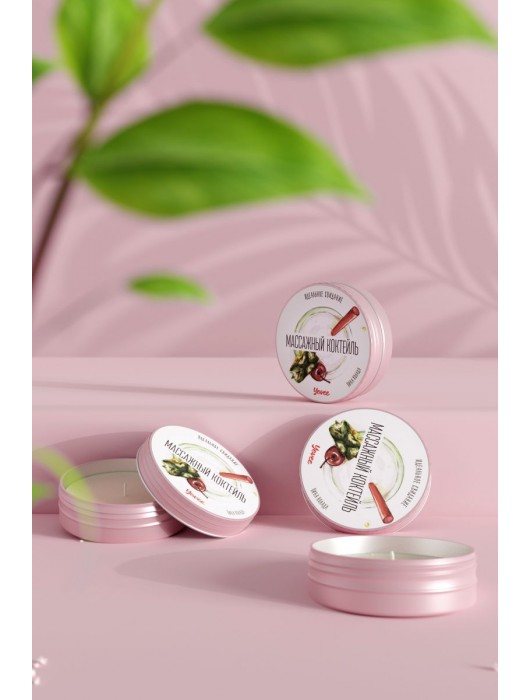 Массажная свеча «Массажный коктейль» с ароматом пина колады - 30 мл. - ToyFa - купить с доставкой в Ногинске