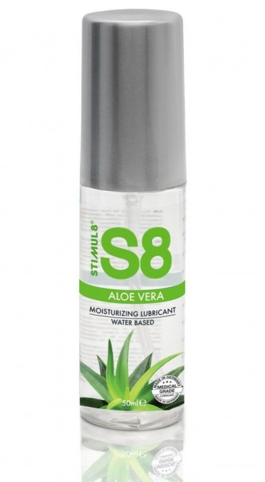 Лубрикант на водной основе S8 Aloe Vera Lube с алоэ вера - 50 мл. - Stimul8 - купить с доставкой в Ногинске