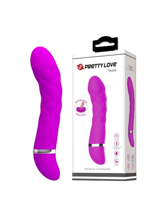 Лиловый стимулятор G-точки Truda - 19,5 см. - Baile