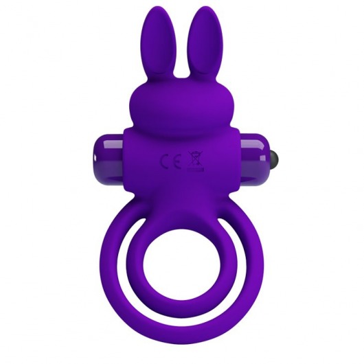 Фиолетовое эрекционное кольцо с вибростимуляцией клитора Vibrant Penis Ring III - Baile - в Ногинске купить с доставкой