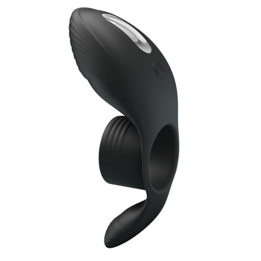 Черное кольцо на пенис с вибрацией Vibration Penis Sleeve - Baile - в Ногинске купить с доставкой