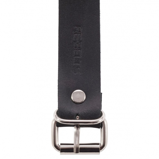 Черный поводок и чокер с кольцом Rada - Rebelts - купить с доставкой в Ногинске