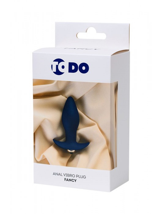 Синяя анальная вибровтулка Fancy - 10,7 см. - ToyFa