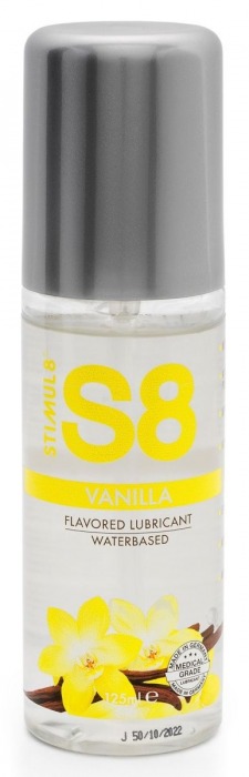 Лубрикант на водной основе Stimul8 Flavored Lube с ванильным ароматом - 125 мл. - Stimul8 - купить с доставкой в Ногинске
