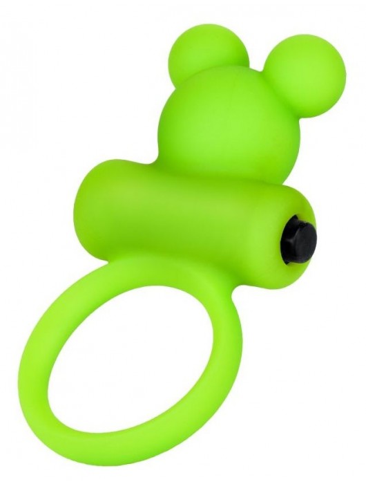 Зеленое виброкольцо на пенис A-Toys - A-toys - в Ногинске купить с доставкой