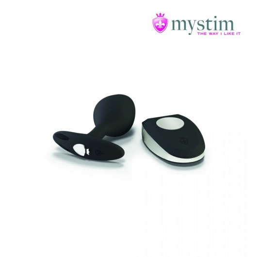 Черная пробка Mystim Rocking Vibe S с возможностью подключения к электростимулятору - 9,7 см. - MyStim - купить с доставкой в Ногинске