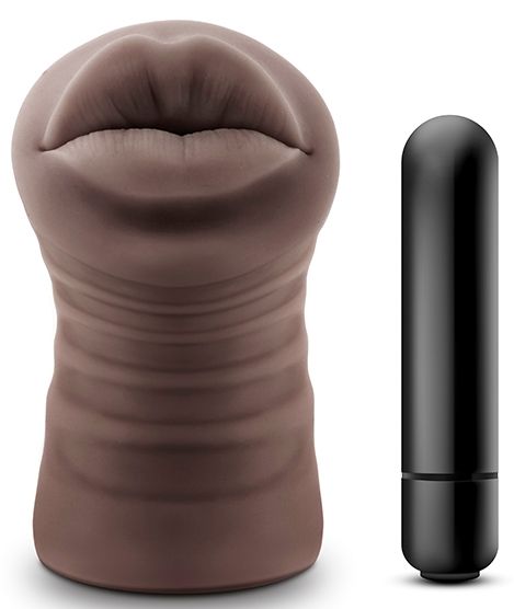 Коричневый мастурбатор-ротик Renee - Blush Novelties - в Ногинске купить с доставкой