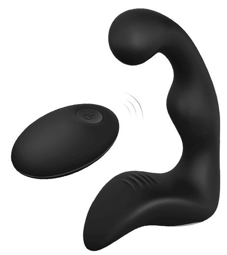 Черный вибромассажер простаты REMOTE BOOTY PLEASER - Dream Toys - в Ногинске купить с доставкой