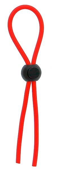 Красное эрекционное лассо с одной бусинкой-утяжкой STRETCHY THICK LASSO - Dream Toys - в Ногинске купить с доставкой