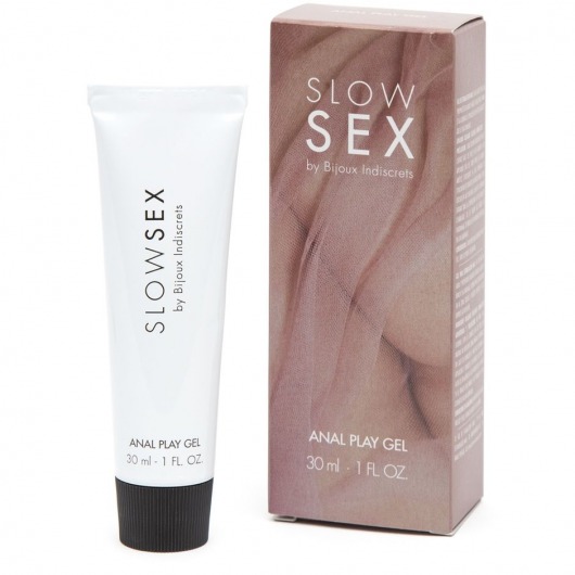Лубрикант на водной основе Slow Sex Anal Play Gel - 30 мл. - Bijoux Indiscrets - купить с доставкой в Ногинске