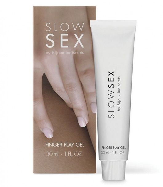 Гель для мастурбации с ароматом кокоса Slow Sex Finger Play Gel - 30 мл. - Bijoux Indiscrets - купить с доставкой в Ногинске