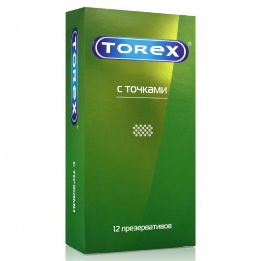 Текстурированные презервативы Torex  С точками  - 12 шт. - Torex - купить с доставкой в Ногинске