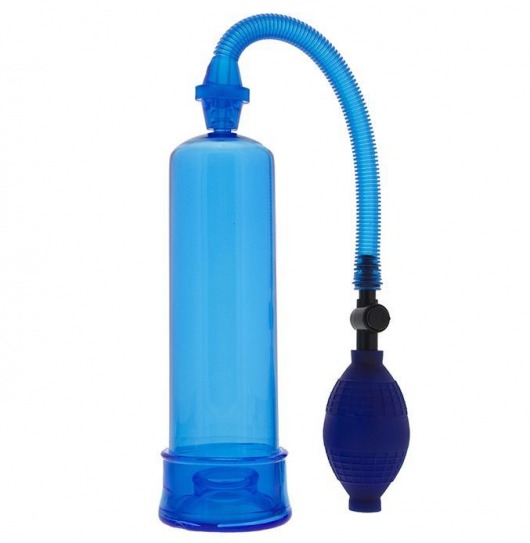 Синяя вакуумная помпа MENZSTUFF PENIS ENLARGER - Dream Toys - в Ногинске купить с доставкой