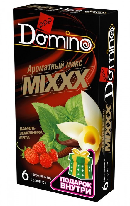 Ароматизированные презервативы DOMINO  Ароматный микс  - 6 шт. - Domino - купить с доставкой в Ногинске