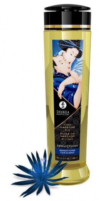 Массажное масло с ароматом ночных цветов Seduction - 240 мл. - Shunga - купить с доставкой в Ногинске
