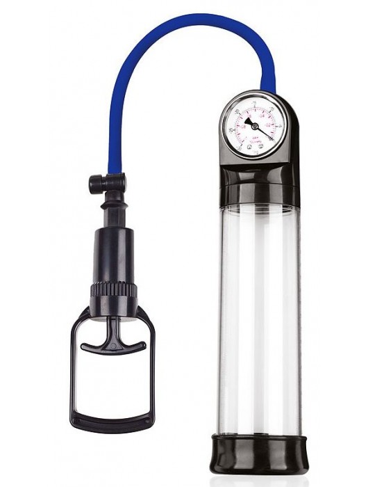 Прозрачная вакуумная помпа Sex Expert с манометром - Sex Expert - в Ногинске купить с доставкой