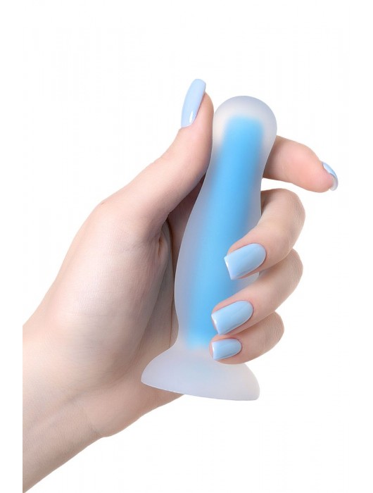 Голубая, светящаяся в темноте анальная втулка Kyle Glow - 10 см. - ToyFa