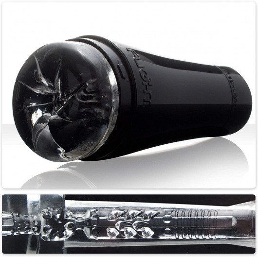 Черный мастурбатор-анус Fleshlight - Flight Pilot - Fleshlight - в Ногинске купить с доставкой