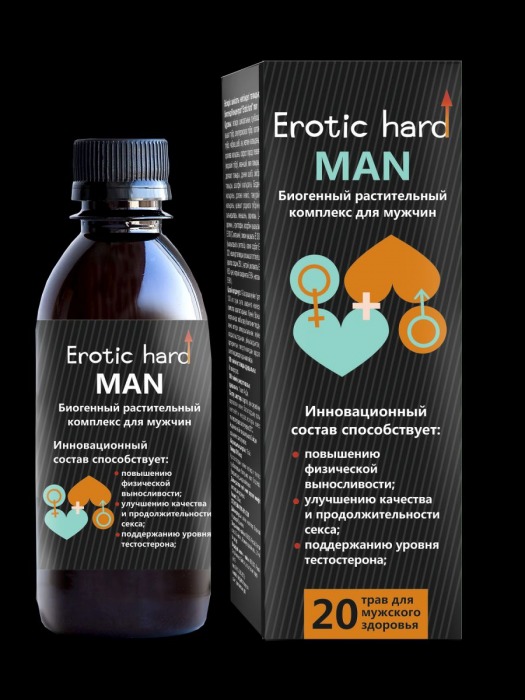 Мужской биогенный концентрат для усиления эрекции Erotic hard Man - 250 мл. - Erotic Hard - купить с доставкой в Ногинске