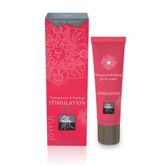 Возбуждающий интимный гель для двоих STIMULATION GEL Pomegranate   Nutmeg - 30 мл. - Shiatsu - купить с доставкой в Ногинске