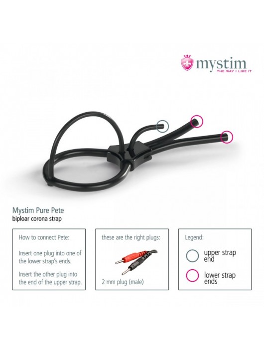 Утяжка под головку для электростимулятора Pure Pete - MyStim - купить с доставкой в Ногинске