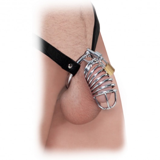 Кольцо верности Extreme Chastity Belt с фиксацией головки - Pipedream - купить с доставкой в Ногинске