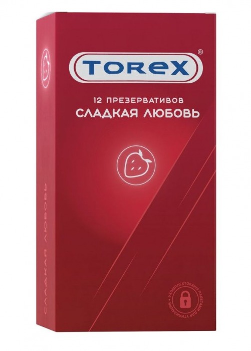 Презервативы Torex  Сладкая любовь  с ароматом клубники - 12 шт. - Torex - купить с доставкой в Ногинске