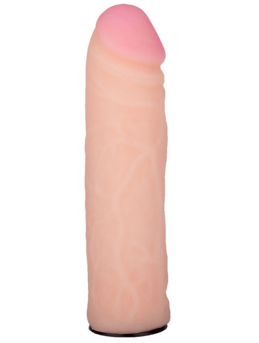 Пояс-трусики с насадкой Glamour Silver - 15,5 см. - LOVETOY (А-Полимер) - купить с доставкой в Ногинске