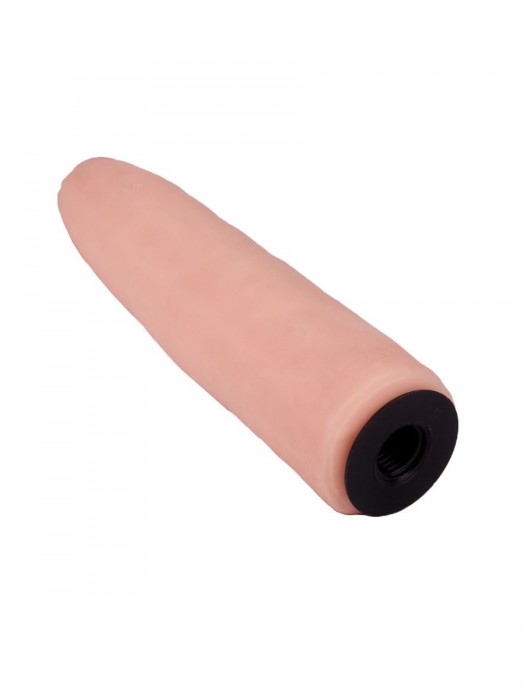 Пояс-трусики с насадкой Glamour Silver - 15,5 см. - LOVETOY (А-Полимер) - купить с доставкой в Ногинске