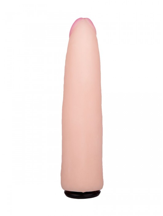 Пояс-трусики с насадкой Glamour - 17 см. - LOVETOY (А-Полимер) - купить с доставкой в Ногинске