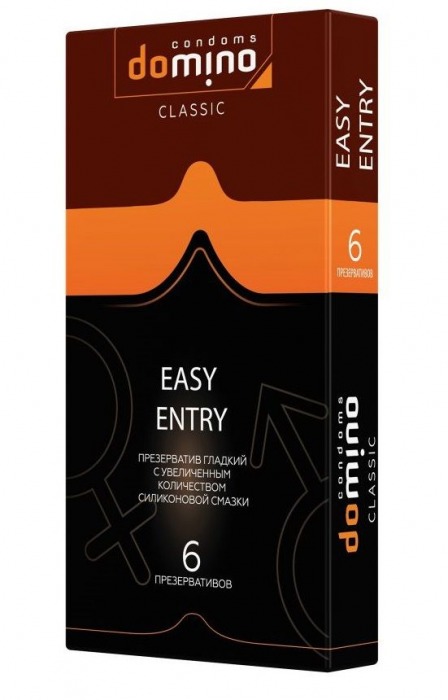 Презервативы с увеличенным количеством смазки DOMINO Easy Entry - 6 шт. - Domino - купить с доставкой в Ногинске