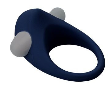 Гладкое синее эрекционное виброкольцо STIMU RING - Dream Toys - в Ногинске купить с доставкой