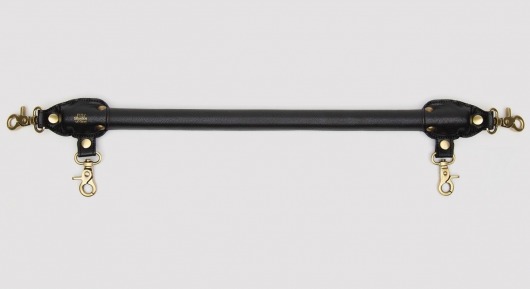 Черная распорка для ног Bound to You Faux Leather Spreader Bar - 50,8 см. - Fifty Shades of Grey - купить с доставкой в Ногинске