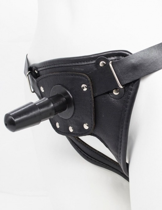 Черный пояс для насадок CLASS STRAP Restyling - LOVETOY (А-Полимер) - купить с доставкой в Ногинске