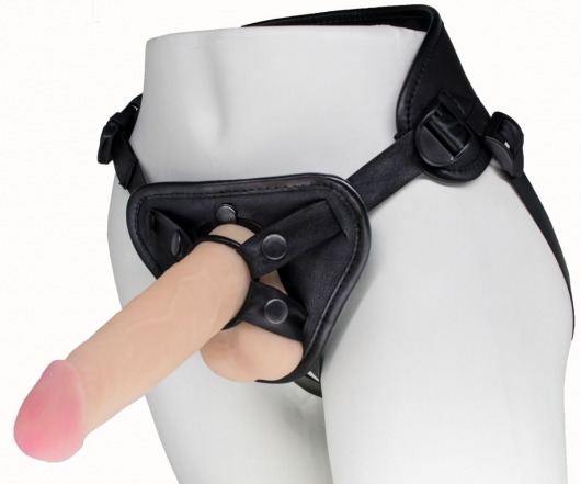 Пояс харнесс BEST UNI strap с 2 насадками - 18 и 22 см. - LOVETOY (А-Полимер) - купить с доставкой в Ногинске