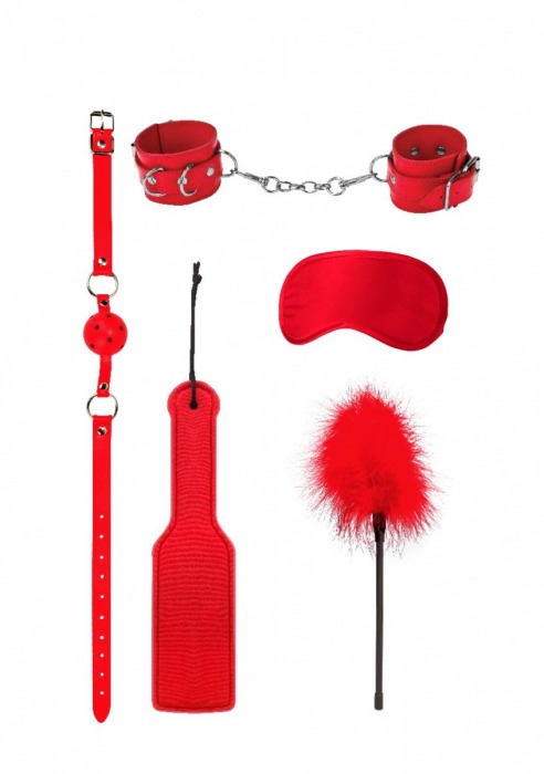 Красный игровой набор БДСМ Introductory Bondage Kit №4 - Shots Media BV - купить с доставкой в Ногинске