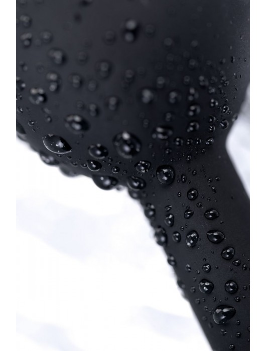 Черная анальная втулка с прозрачным стразом - 7,2 см. - POPO Pleasure - купить с доставкой в Ногинске